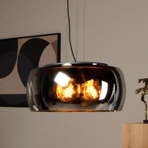 Lampada a sospensione moderna grigia, Olivia