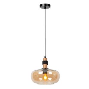 Lampada a sospensione retrò ambrata, Ilona