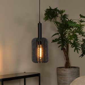 Lampada a sospensione moderna grigia, Rafal