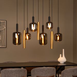 Lampada a sospensione moderna nera, Joanet