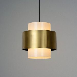 Lampada a sospensione classica in ottone, Firmin