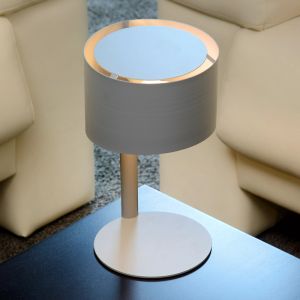 Lampada da tavolo moderna grigia, Knulle, con interruttore