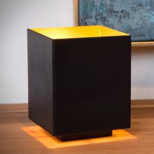 Lampada da tavolo moderna dorata, Suzy, con interruttore