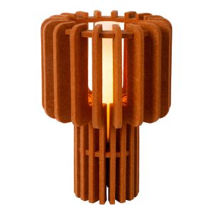 Lampada da tavolo moderna marrone, Rollo, con interruttore