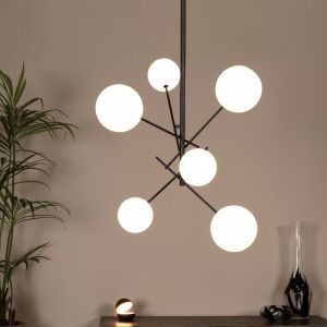 Lampada a sospensione moderna nera, Alara