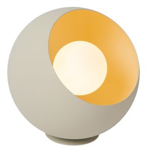 Lampada da tavolo moderna beige, Doredos, con interruttore