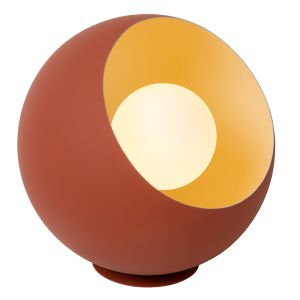 Lampada da tavolo moderna arancione, Doredos, con interruttore