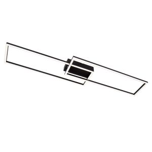 Plafoniera moderna nera, Arianne, 23W, white switch LED