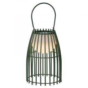 Lampada da tavolo da esterno retrò verde, Fjara, 0,3W, 2700K LED, IP44, controllo touch