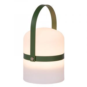 Lampada da tavolo da esterno moderna verde, Little Joe, 3W, 2700K LED, IP44, con interruttore