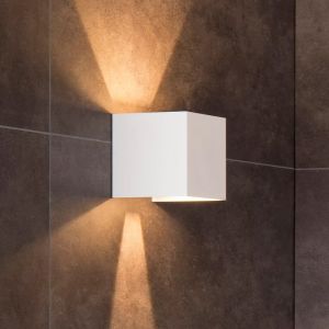 Lampada da parete up down moderna bianca, Axi, 6W, 2700K LED, IP54