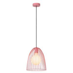 Lampada a sospensione per bambini rosa metallo, Macarons