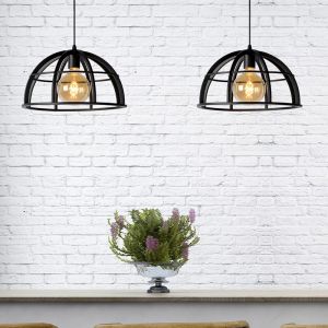 Lampada a sospensione moderna nera, Dikra