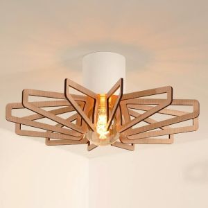 Plafoniera legno moderna, Zidane