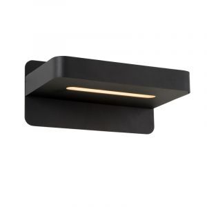 Applique da parete moderna nera, Atkin, 5W, 2700K LED, con interruttore