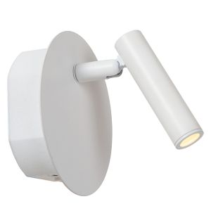Lampada per camera da letto moderna bianca, Jolijn, 2W, 3000K LED, con interruttore