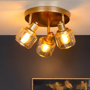 Faretto da soffitto classico dorato, Bjorn