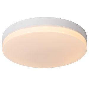 Lampada da soffitto da bagno bianca in plastica, Biskit, 36W, 2700K LED, IP44