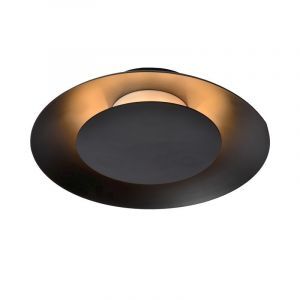 Plafoniera moderna nera, Foskal, 6W, 2700K LED