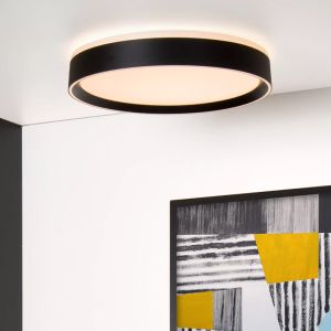 Plafoniera moderna nera, Nuria, 24W, 2700K LED