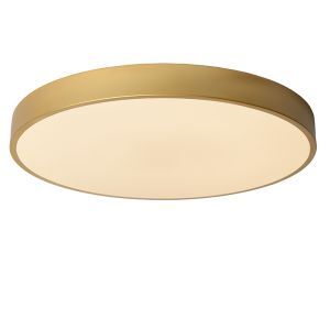Plafoniera moderna dorata, Unar, 36W, 2700K LED, dimmer in 3 fasi