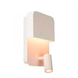 Applique da parete moderna bianca, Boxer, 5W, 3000K LED, con interruttore