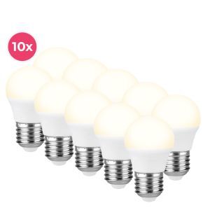 Confezione da 10 Horan E27 Lampada a sfera LED bianco caldo, 4w