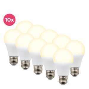 Confezione da 10 lampadine LED Cenor E27 A60 bianco caldo, 8,5W