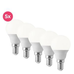 Lampada a sfera LED E14 Lasco, 3w, bianco caldo