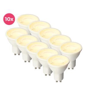 Confezione da 10 spot LED GU10 bianchi Antonie, 3W, 2700K