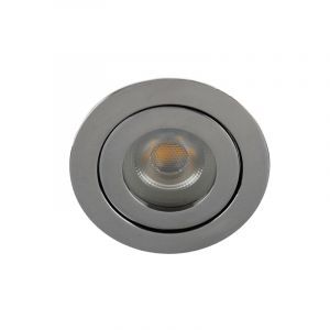 Faretto da incasso per bagno cromato in alluminio, Dorx, IP44