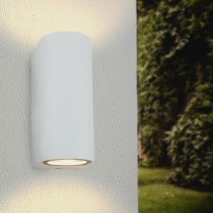 Lampada da esterno in alluminio bianca, Corina, IP44