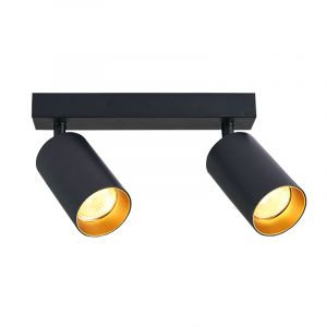 Faretto da soffitto in alluminio dorato, Nataly