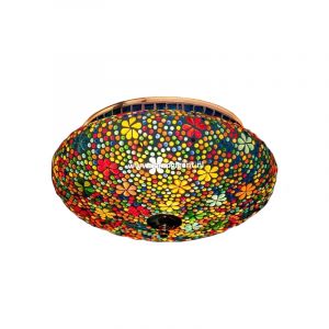 Plafoniera orientale multicolore in mosaico, Mimoun
