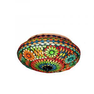 Plafoniera orientale multicolore in mosaico, Mimoun