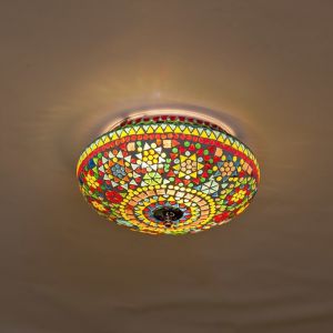 Plafoniera orientale multicolore in mosaico, Mimoun