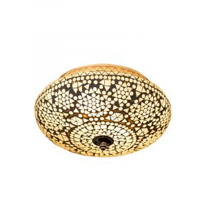 Plafoniera orientale trasparente in mosaico, Mimoun