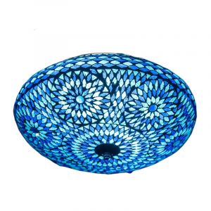 Plafoniera orientale blu in mosaico, Louay