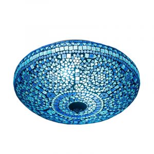 Plafoniera orientale blu in mosaico, Louay