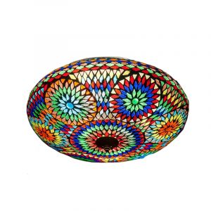 Plafoniera orientale multicolore in mosaico, Louay
