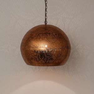 Lampada a sospensione orientale in rame, Kenza
