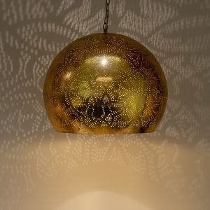 Lampada a sospensione orientale dorata, Kenza