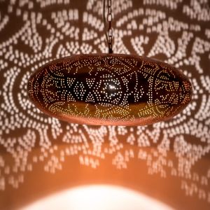 Lampada a sospensione orientale in rame, Zina