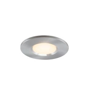 Mini faretto da incasso argento in alluminio, Philomena, 1,5W, 2700K LED, IP44