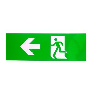 Adesivo illuminazione di emergenza, freccia a sinistra