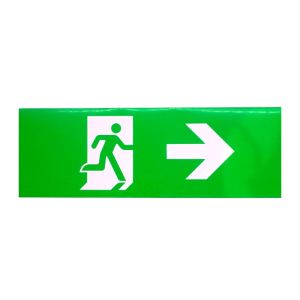 Adesivo per illuminazione di emergenza, freccia rivolta verso destra