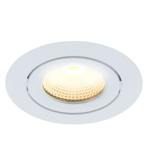 Faretto da incasso bianco in alluminio, Wimke, 5W, 2700K LED, IP44