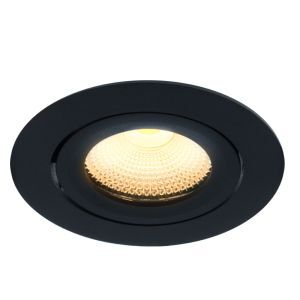 Faretto da incasso nero in alluminio, Wimke, 5W, 3000K LED, IP44