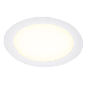 Downlight bianco in alluminio, Umbriel, 24W, 4000K LED, IP44