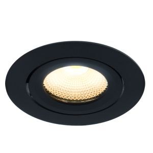 Faretto da incasso nero in alluminio, Wimke, 5W, 2700K LED, IP44
